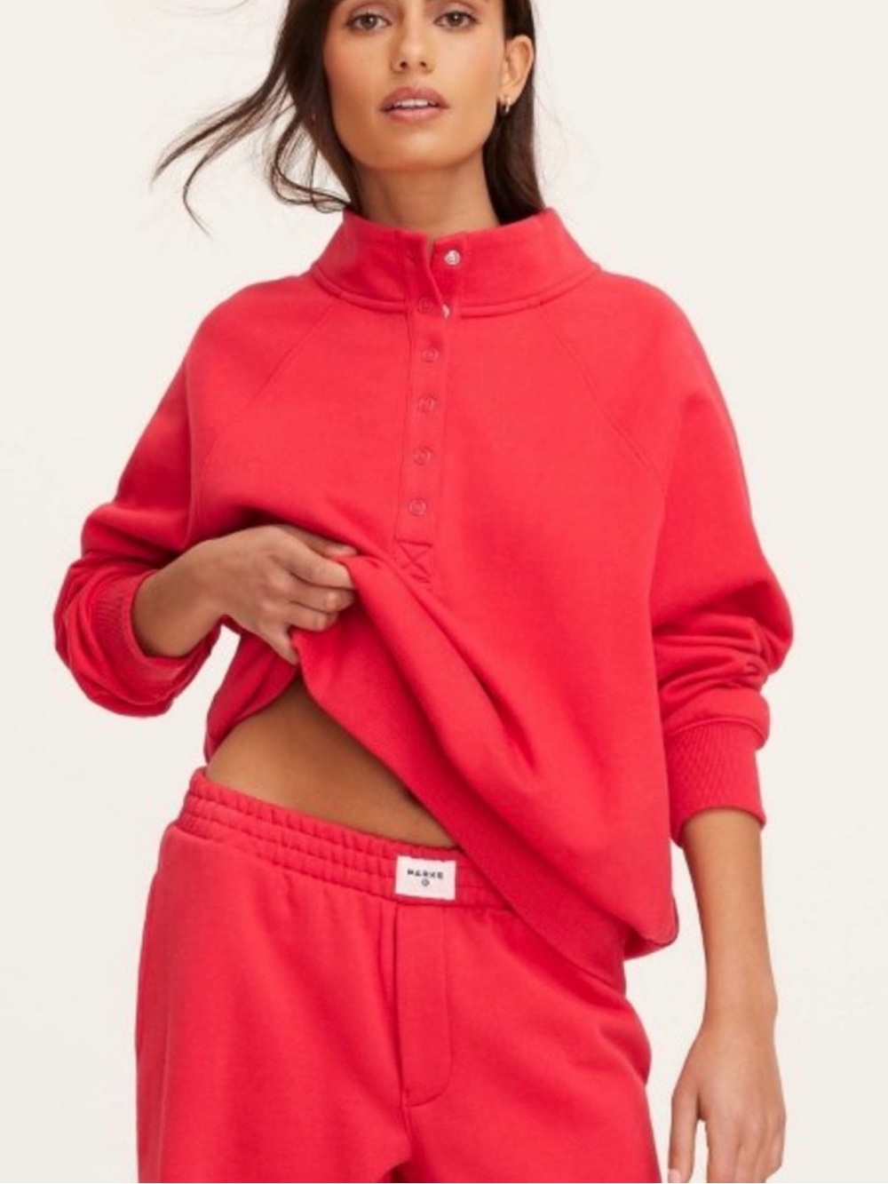 Parke X Target Snap Mockneck size L/XL Red